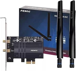 Placa de rede PCI Express Sem Fio Wi-Fi 6 AX3000 Com Bluetooth 5.2 Adaptador Wireless para PC Compatível Com Windows 10 e 11 Melhor Placa Baixa Latência Ideal para Jogos Alta Velocidade Internet