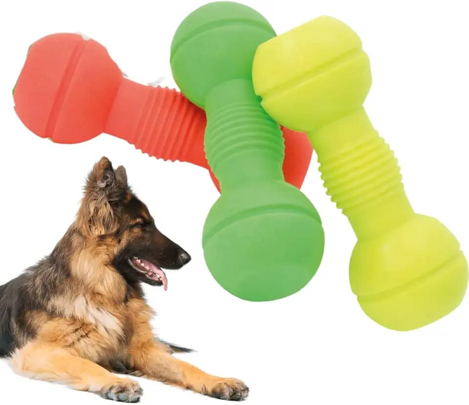 Halter de Borracha Maciça 18,7cm Mordedor Para Cachorro Cães Pet Brinquedo de Borracha Macia Átoxica Porte Grande e Gigante - Big Bull Pet Cores Sortidas