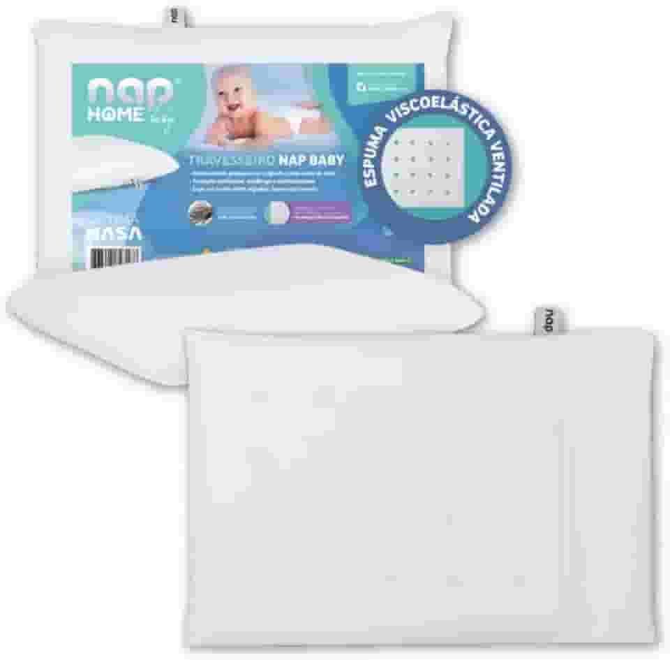 Travesseiro Infantil da NASA Recém-Nascido Home Baby Espuma Viscoelástica Anti-Sufocante 100% Algodão Lavável