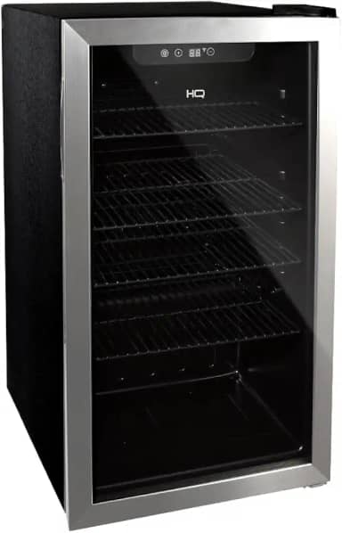 Cervejeira Expositor Vertical HQ Vidro Duplo 100 Litros Inox HQ-100CEVPV (127V)