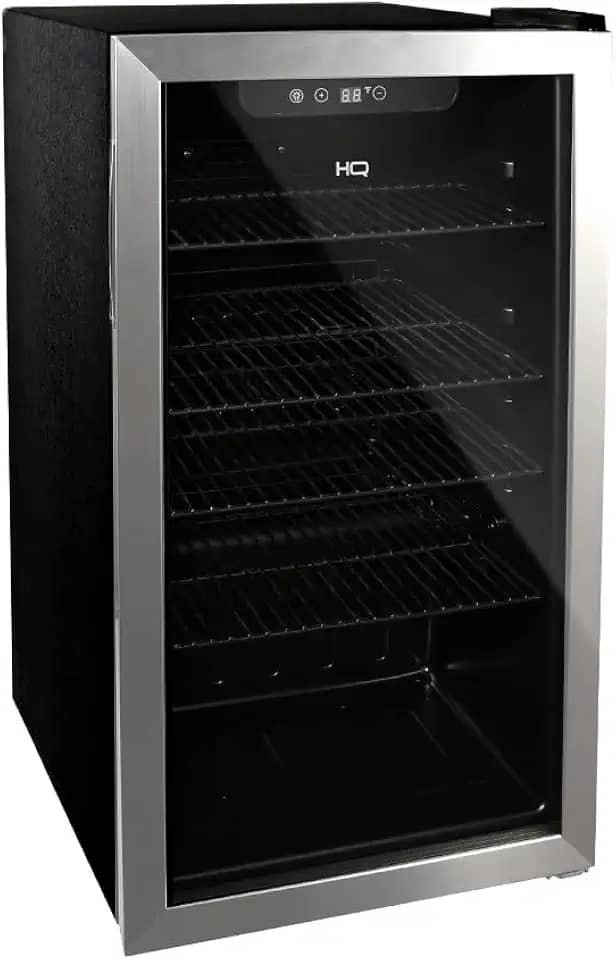 Cervejeira Expositor Vertical HQ Vidro Duplo 100 Litros Inox HQ-100CEVPV (127V)
