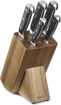 Conjunto De Facas E Suporte - Mundial 6 Peças