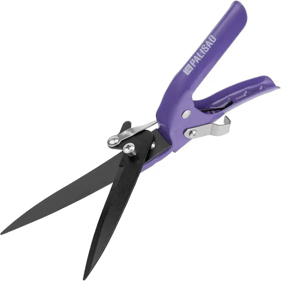 Palisad Tesoura para Grama 310 mm – Tesoura de Jardinagem com Cabo de Metal Verde, Tesoura de Jardim Resistente para Corte Preciso
