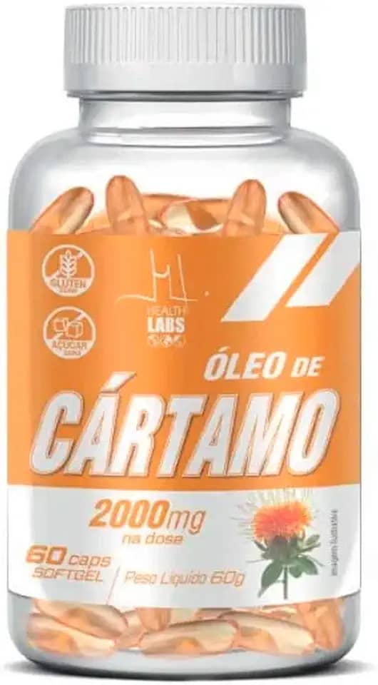 Óleo de Cártamo 2000mg Health Labs 60 Cápsulas