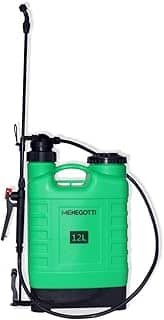 Pulverizador Costal Manual 12 Litros | Alça Ergonômica Regulável, Válvula de Pressão, Ideal para Uso Agrícola com Herbicidas, Inseticidas e Adubos | Uso Profissional e Hobby
