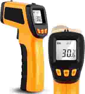 Termômetro Digital Infravermelho Culinário com Laser -50ºC a 400ºC - Alta Precisão, Sem Contato, Para Assados, Frituras e Alimentos