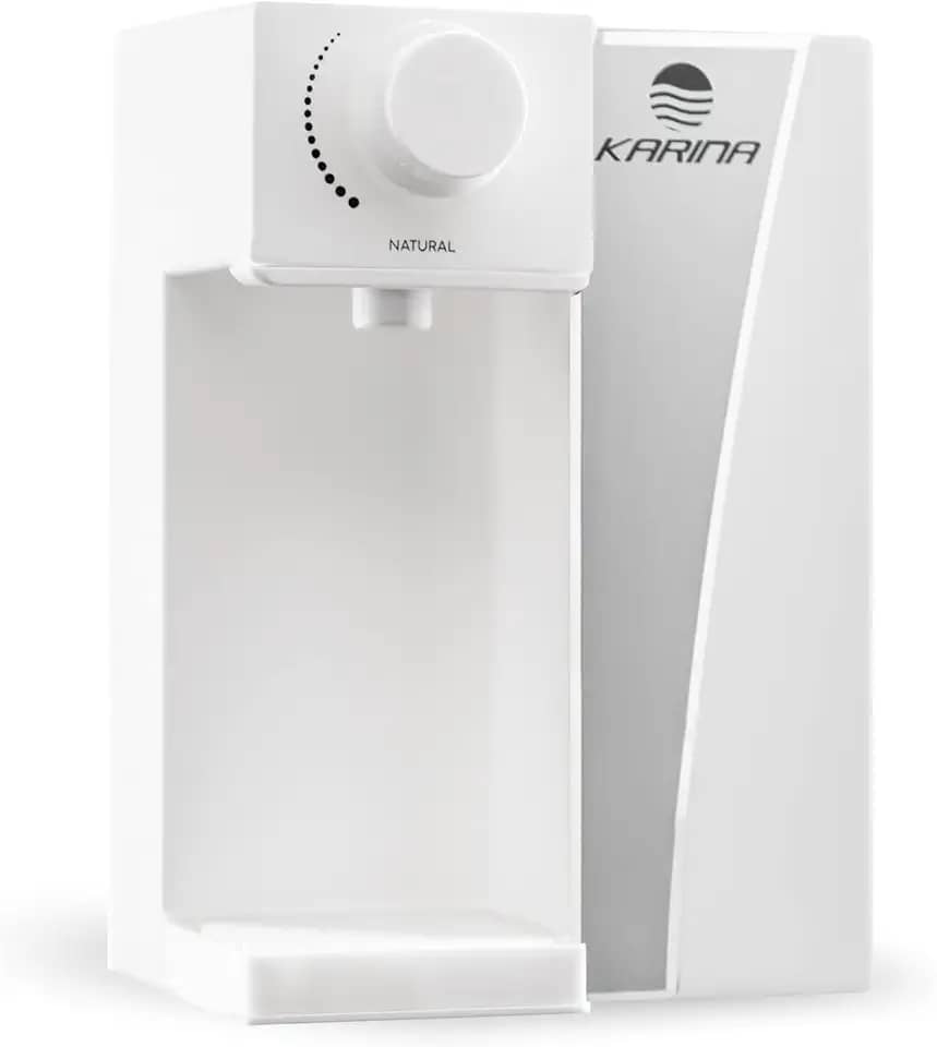 PURIFICADOR DE AGUA NATURAL BRANCO, COMPLETO PARA USO