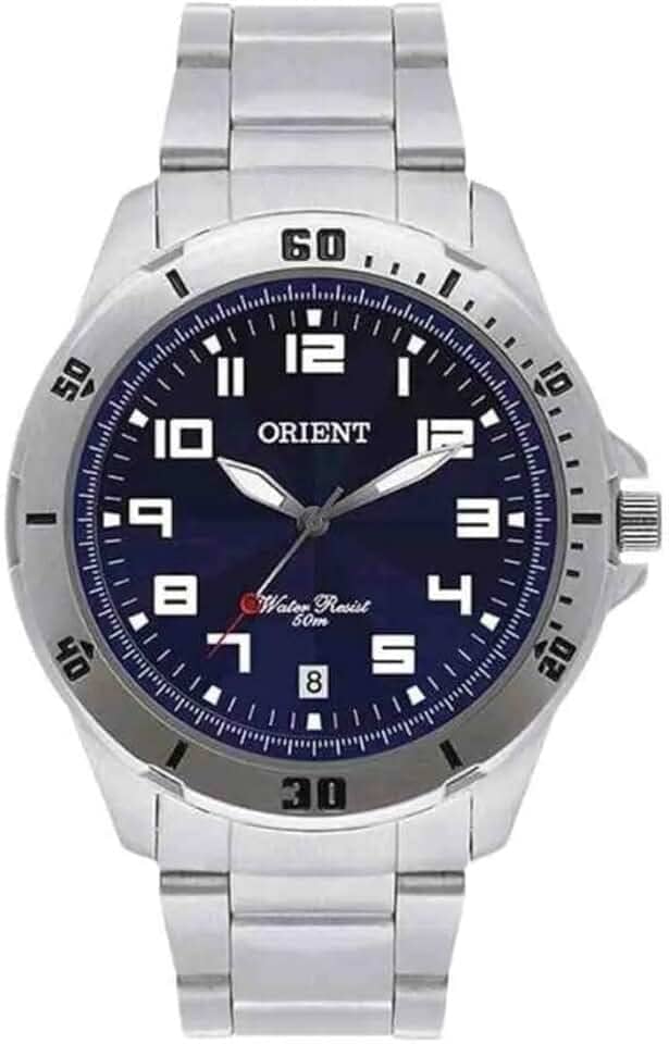 Relógio Orient Masculino Analógico Prateado MGSS1155A