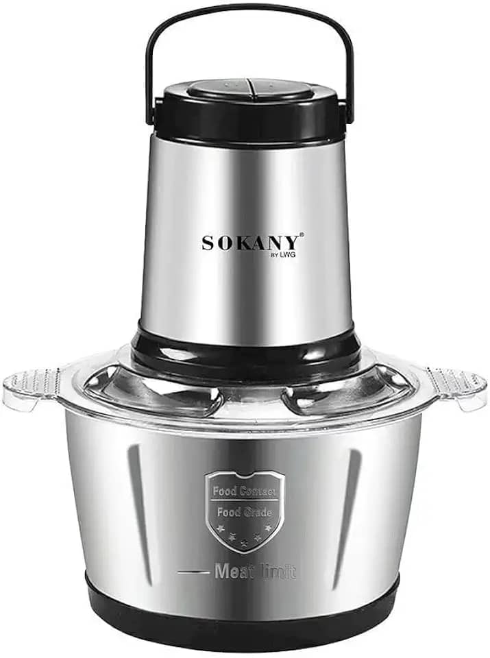 Moedor de Carne Elétrico 3L com 4 Lâminas Inox -SK101 (220v)