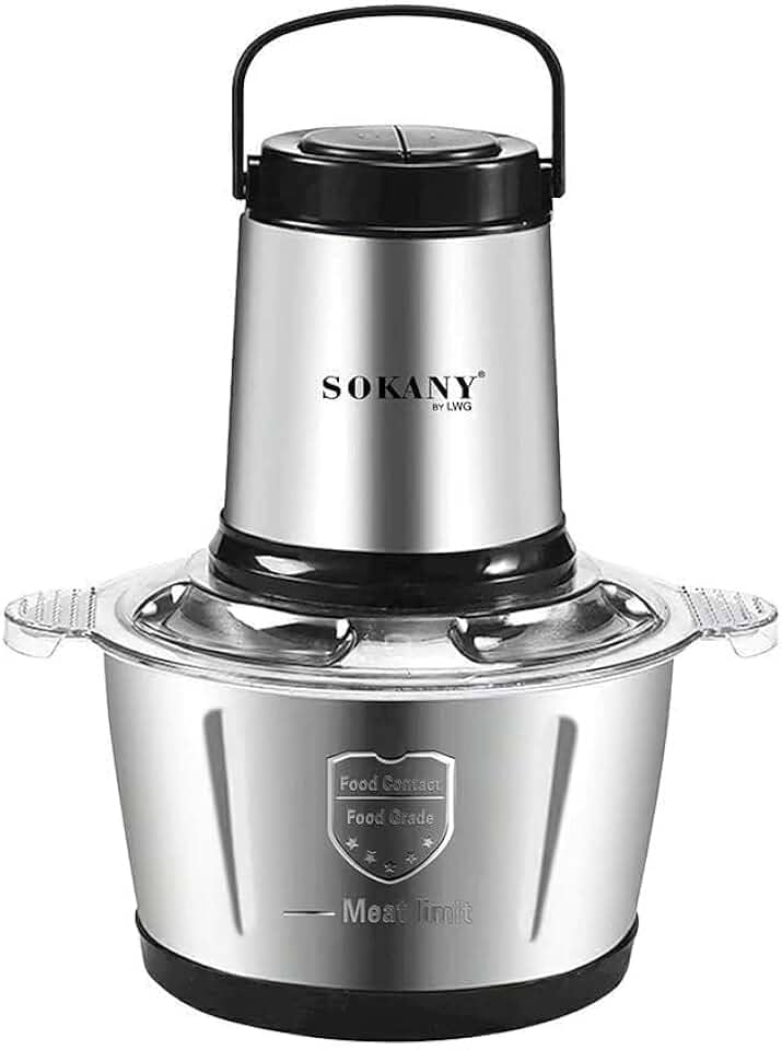 Moedor de Carne Elétrico 3L com 4 Lâminas Inox -SK101 (110v)