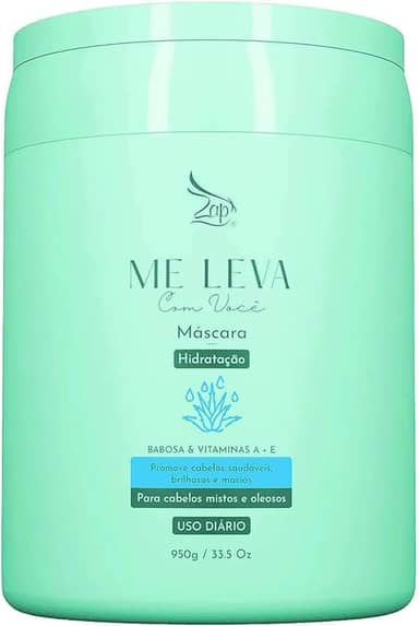 Zap Me Leva Com Você - Máscara Hidratação Babosa e Vitaminas A+E 950g