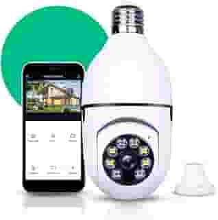 Câmera Segurança IP Lâmpada WiFi Full HD 1080p com Visão Noturna Infravermelho 1080P, Yoosee, Bivolt, Detecção de Movimento, Áudio Bidirecional, Prova D'água Giratória