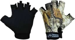 Luva Pesca Tiro Esportivo Albatroz YL015 New Camu Meio Dedo Nylon Antiderrapante