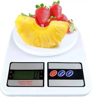Balança Cozinha Digital Eletronica Alta Precisao 1g a 10kgs Para Comida Saudável Dieta Fitness