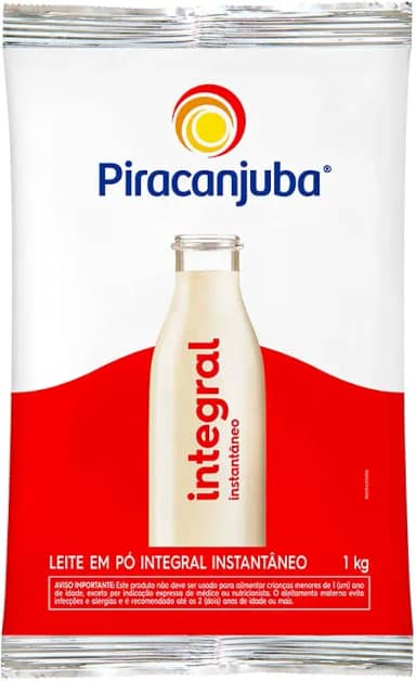 Piracanjuba Leite Em Pó Integral Instantâneo 1Kg