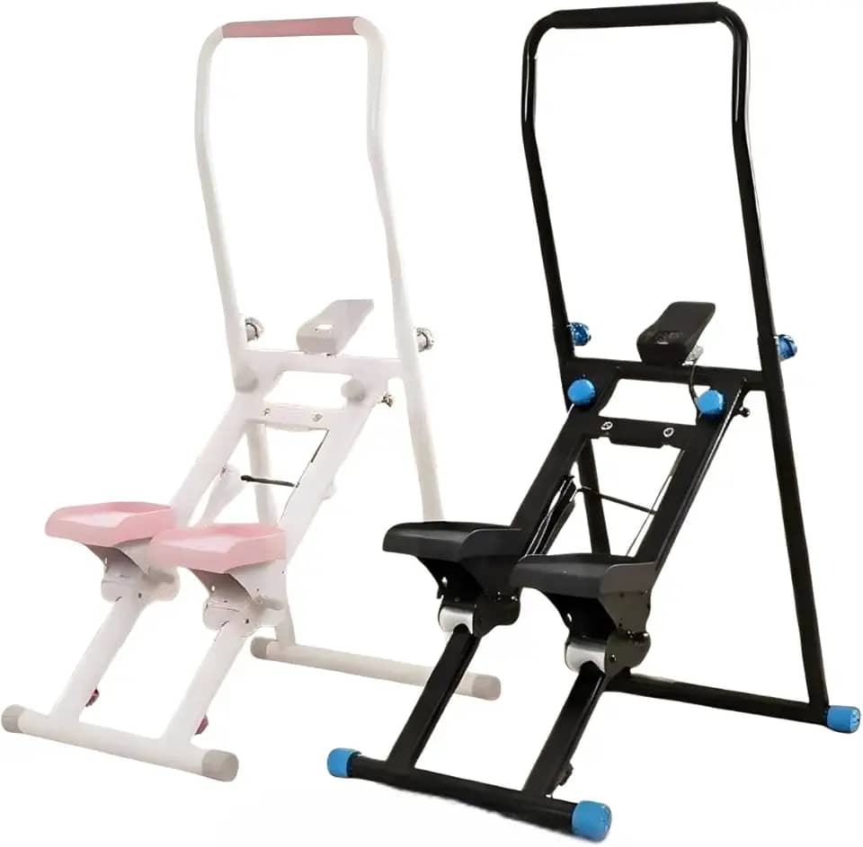 Escalador Vertical Dobrável Pluggei Simulador Caminhada Cardio Queimar Calorias Tonificação Musculação