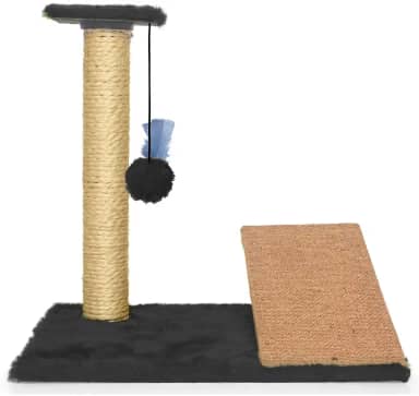 Arranhador Gatos Poste Com Rampa E Brinquedo Exclusivo