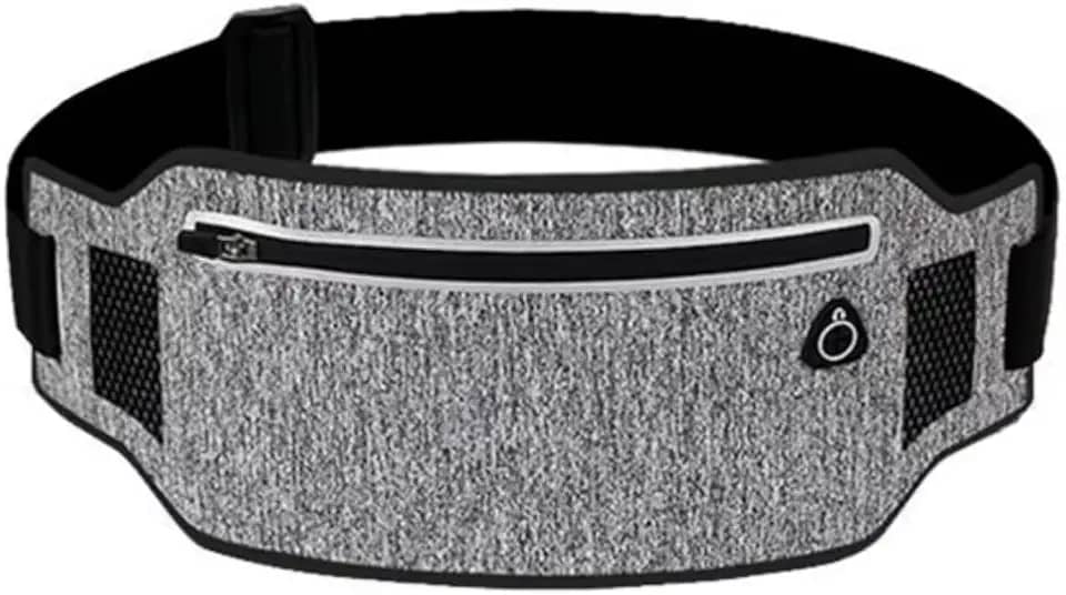 Pochete Esportiva Impermeável Slim Fitness Masculina Feminina Porta Celular Transversal Perfeita Para Corrida Academia Ciclismo Ou Passeios Para Levar Seu Celular Documento e Chaves (Preto)