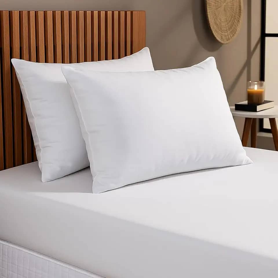Travesseiro Antialérgico 450g Macio Lavável Antiacaro Lavável Não Faz Barulho – Ideal para Enxoval, Hotéis e Uso Diário (1)
