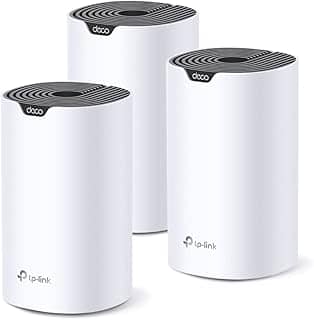 Kit Roteador Mesh AC1900 TP-Link Deco S7(3-pack), Dual Band 2.4/5 GHz, Conecte até 100+ Dispositivos, Cobertura de até 520M2, 3 Portas Gigabit Ethernet, Funciona com Amazon Alexa, Controle dos Pais
