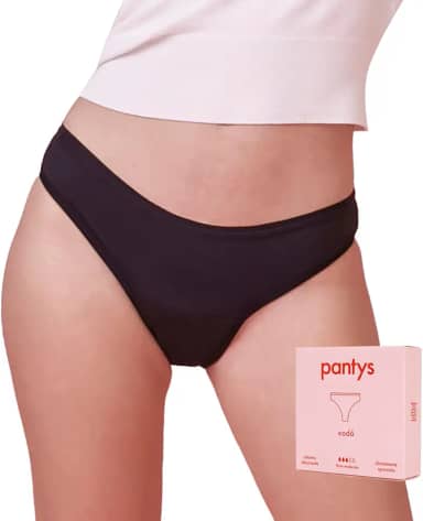 Calcinha Absorvente Menstrual Fluxo Moderada,Xodó Feminino, Preta