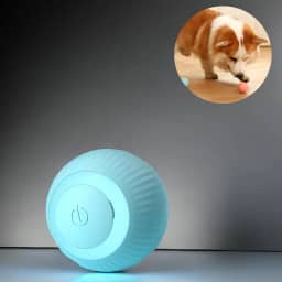 Bola Elétrica Inteligente Para Pets, Brinquedo Interativo Para Gatos E Cachorros, Movimento Automático, Recarregável Via USB, Estimula Exercícios, Marca VARENZIA