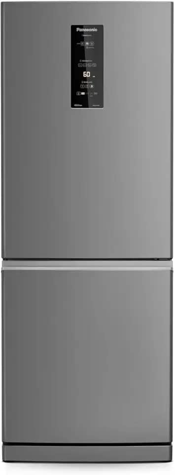 Geladeira Panasonic BB64 Aço Escovado Inverse Frost Free 460L Inverter A+++ - NR-BB64PV1X 220V