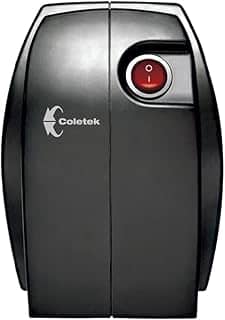 Estabilizador Coletek Bem Ligado ES-500VA-BM, Preto,Tensão nominal de entrada 115/220V, bivolt, Tensão nominal de saída mono 115V, 4 Tomadas Padrão NBR 14136, Frequência 60Hz