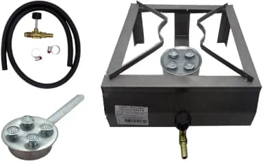 Fogão Alta Pressão Portátil 1 Boca Gás para Camping Caminhão Viagens Portátil com mangueira Semi industrial