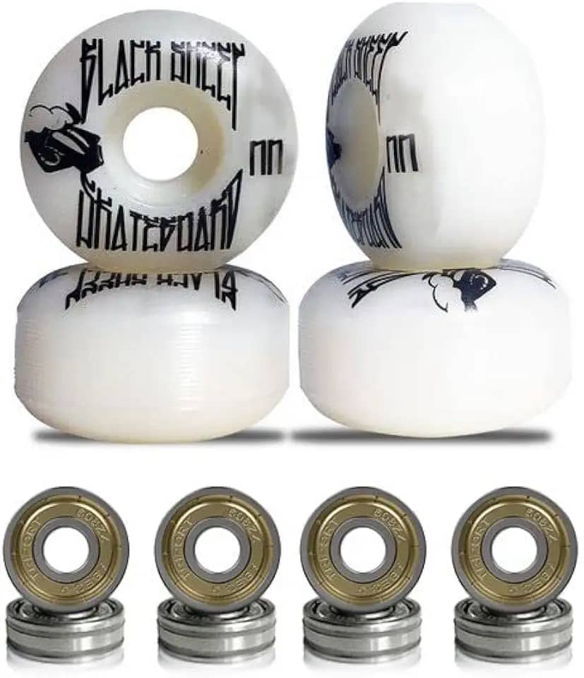 Roda para Skate Black Sheep 51mm Branca Dureza 90a com Rolamentos ABEC-5