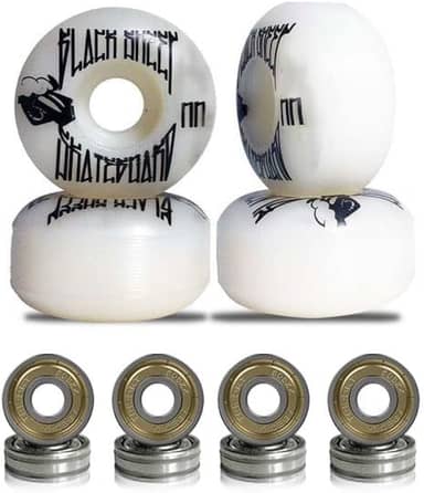 Roda para Skate Black Sheep 51mm Branca Dureza 90a com Rolamentos ABEC-5