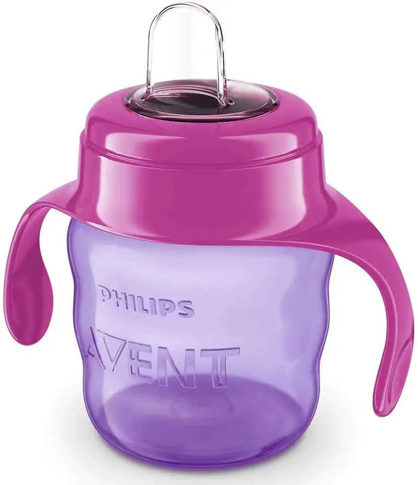 Copo De Transição Philips Avent 200ml 6m+ Rosa com Alças