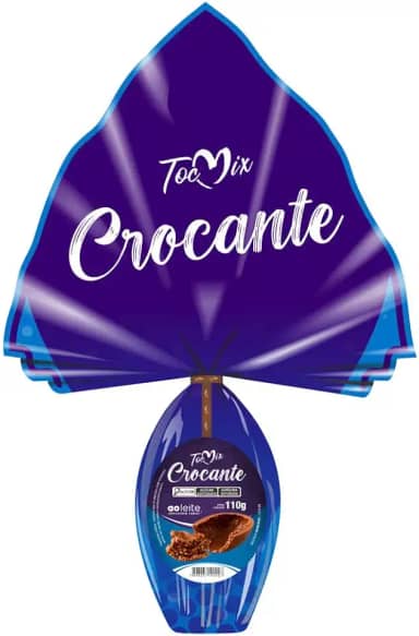 Ovo de Páscoa Too Mix Crocante ao Leite 110g
