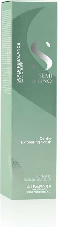 Alfaparf Milano Semi di Lino Scalp Rebalance Gentle Exfoliating Scrub - Scrub esfoliante para couro cabeludo com problemas de caspa 150 ml