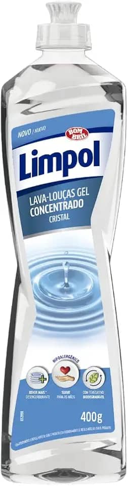 Detergente Concentrado Gel Cristal Limpol Bombril 400G