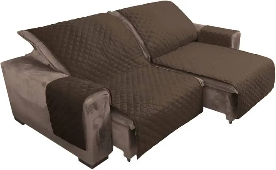 Protetor para sofá retrátil e reclinável 1,80m x 2,40m (Tabaco)