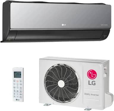 Ar Condicionado Split Hw Lg Dual Inverter Artcool Voice R-32 +ai 22000 Btus Frio Cinza 220v