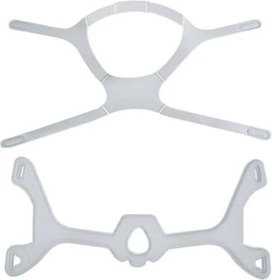 2 peças de capacetes CPAP e armação para máscara nasal Wisp – inclui substituição de cabeçote e moldura de tecido para Philips Respironics Wisp, ajuste confortável e reduz efetivamente marcas e vazamentos de ar, sem clipes