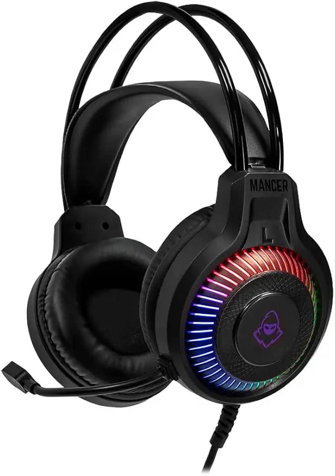 Headset Gamer Mancer Twilight S | Rainbow | Drivers 40mm | Preto | MCR-TLTS-RGB01