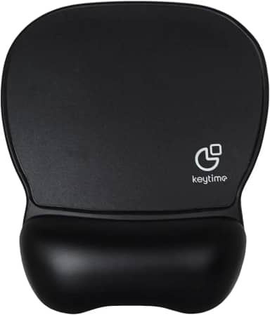 Mouse Pad Keytime SurfacePro Tecido com Apoio de Pulso em Gel Preto 240 x 210 mm KYT00018