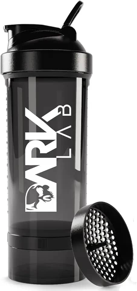 Coqueteleira Premium Pro Trio 700Ml Preta Dark Lab