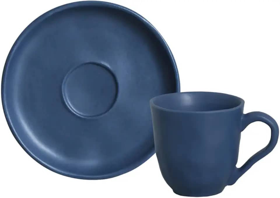 Porto Brasil Conjunto com 6 Xícaras de Chá com pires Bio Boreal