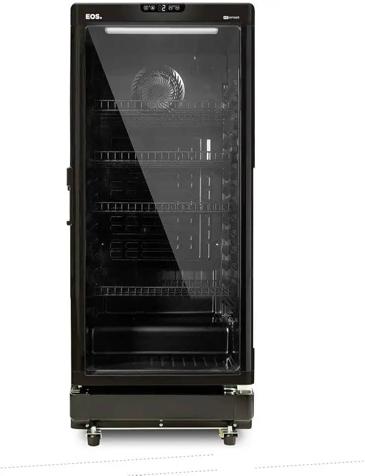 Refrigerador Expositor Vertical Eos 198 Litros Eco Gelo Digital All Black Eev200p 110v