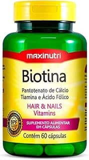 Maxinutri Biotina + Vit. B1 B5 Ác. Fólico - 60 Cáps.