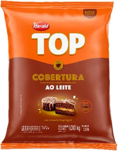 Gotas de Chocolate Fracionado Top Ao Leite 1,010kg - Harald