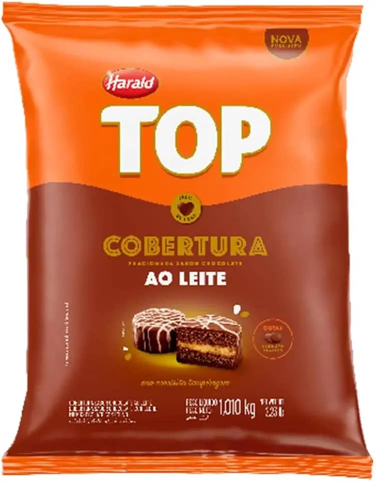 Gotas de Chocolate Fracionado Top Ao Leite 1,010kg - Harald