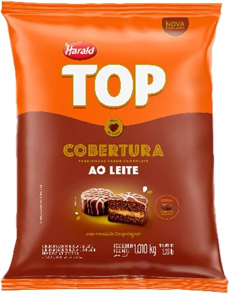 Gotas de Chocolate Fracionado Top Ao Leite 1,010kg - Harald