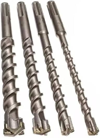 Kit de Brocas para Concreto, 4 Peças, 6mm/8mm/10mm/12mm x 160mm