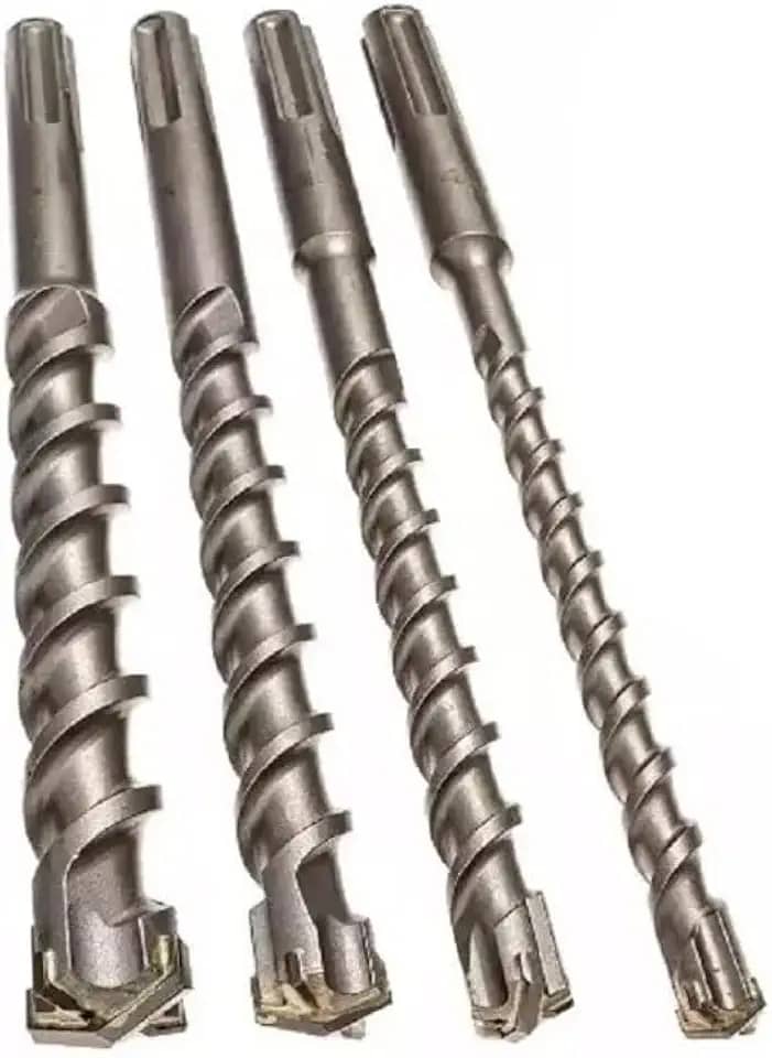 Kit de Brocas para Concreto, 4 Peças, 6mm/8mm/10mm/12mm x 160mm