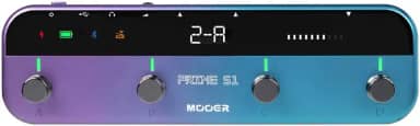 MOOER Processador Multiefeitos Prime S1, Pedais De Guitarra Elétrica Estéreo Com Controlador De Pedal Sem Fio 2 Em 1 126 Sintonizador De Efeitos De Guitarra 10 Metrônomo 40 Bateria Eletrônica 80S Loop